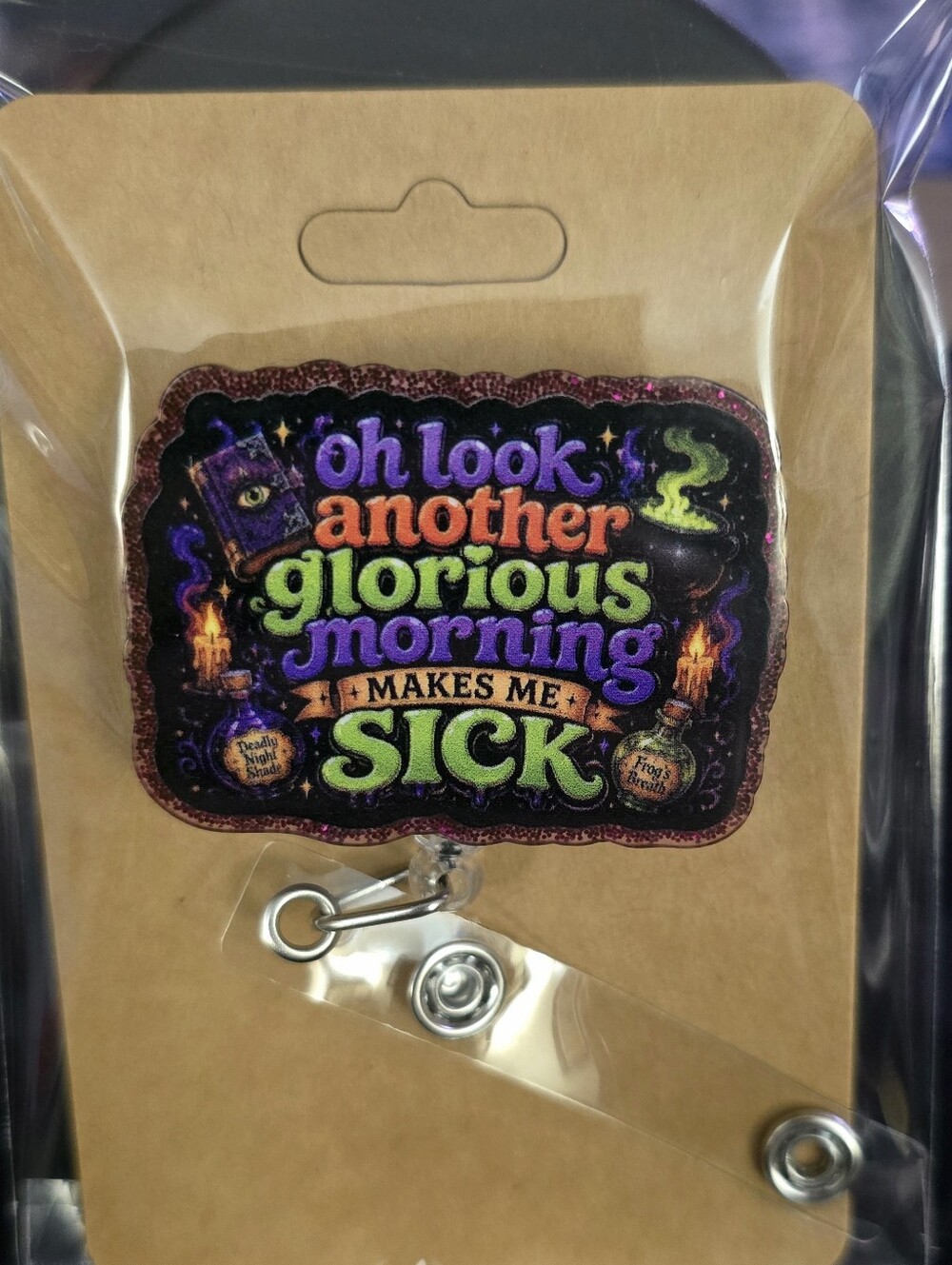 Hocus Pocus Novelty Badge Reel - Retractable ID Holder